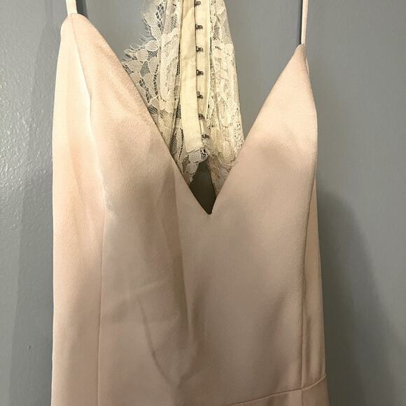 Lovers + Friends The Paris Lace Silky Fairy Romantic Ethereal Slip Dress 4 NWT - Picture 7 of 13